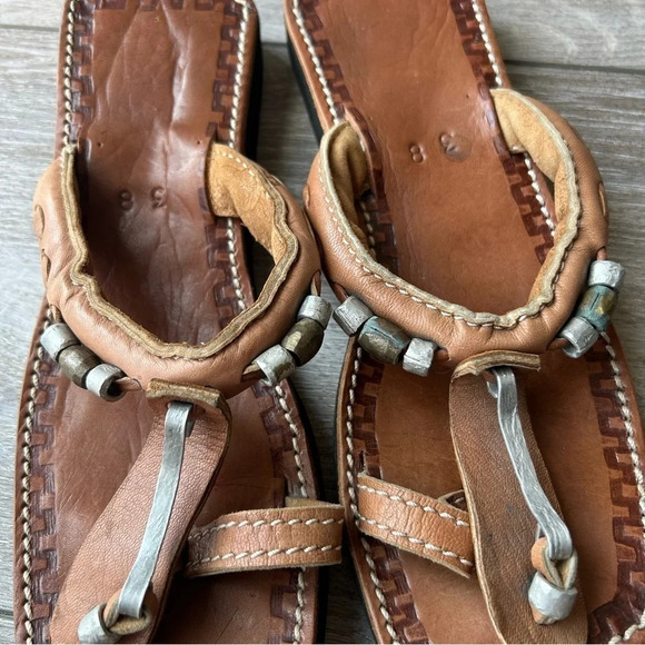 Handmade Leather Square Toe Sandal - Picture 7 of 12